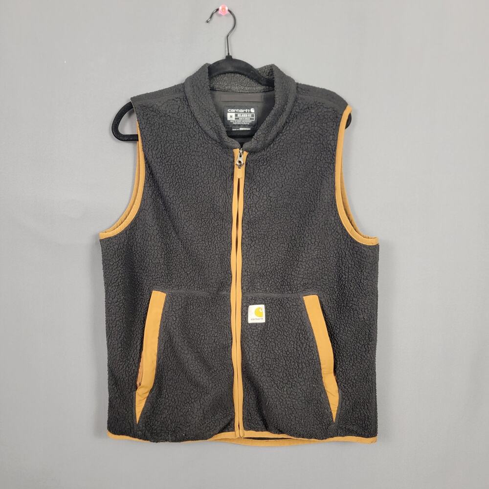 Carhartt Sherpa Fleece Zip Vest Relaxed Fit Workwear Utility Layer